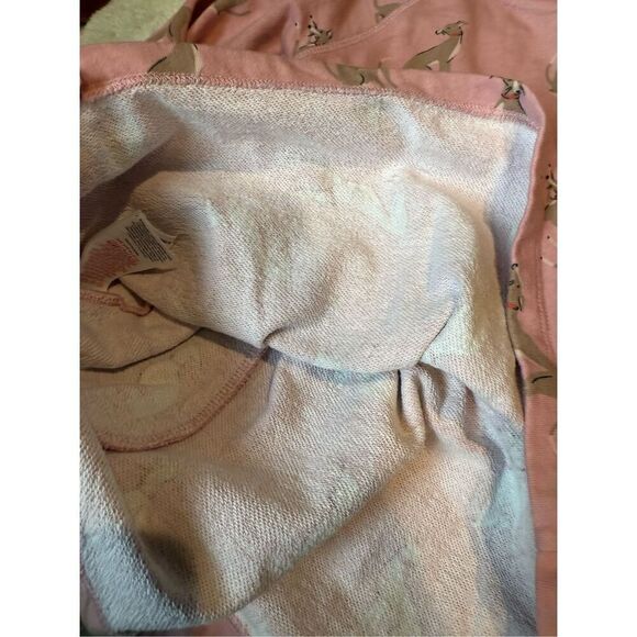 Mini Boden Printed Sweatshirt Dress-Vintage Pink Whippet - Picture 5 of 8